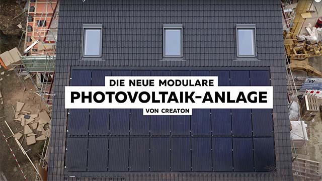 Panfilm Berlin Hamburg Vertriebsfilm Filmproduktion machen lassen Imagefilm Messefilm Photovoltaik Dach Ziegel Hausbau